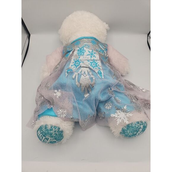 Disney Build A Bear Frozen Elsa Sparkling White Stuffed Animal Doll With Dress - Picture 6 of 6